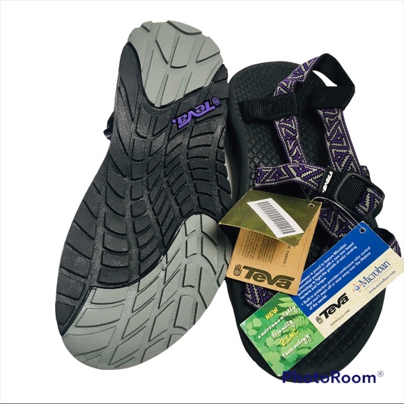 NWT Teva Women's Casual Athletic Hiking Sandals Size 8 Purple/Grey/Black NEW - Picture 2 of 13
